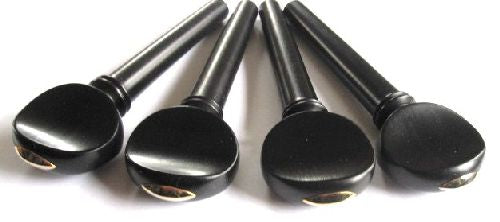 Cello pegs-French-Ebony-Gold Olive