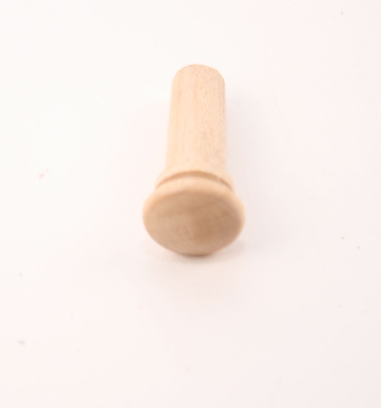 Violin endpin-Maple-"Round Flat"-unstained