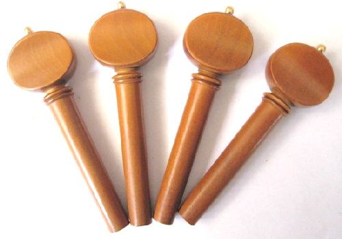 Violin pegs-French-Boxwood-gold pin