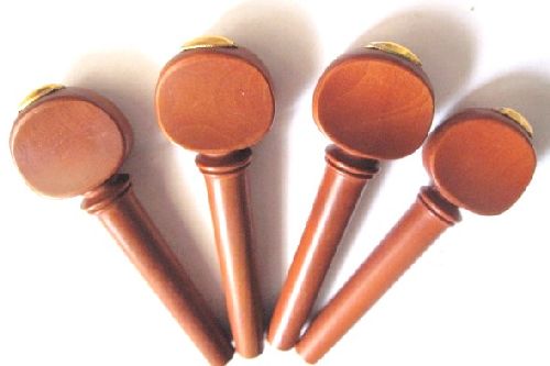 Violin pegs-French-boxwood-brass olive