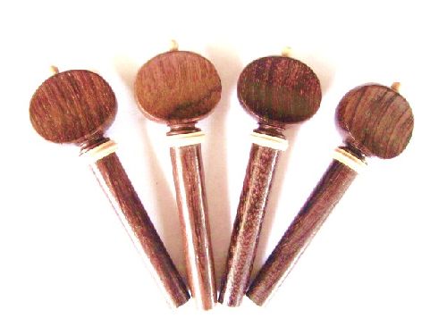 Violin pegs-French-Rosewood-white trimme