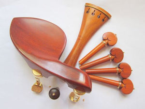 Violin fitting set- Pernambuco-gold