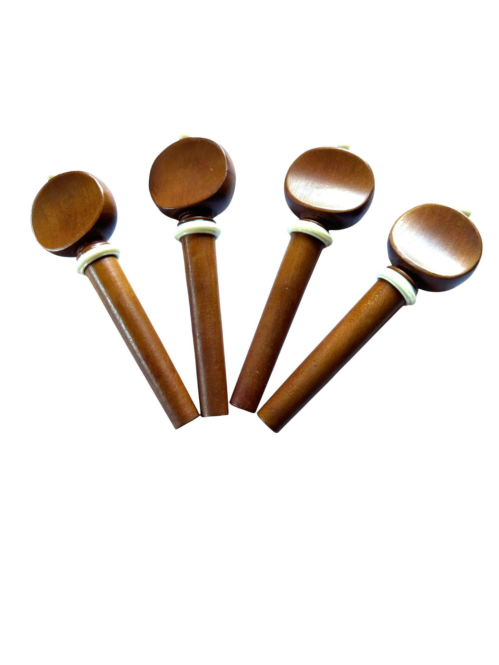 Violin Pegs-French-Boxwood-White collar and pin
