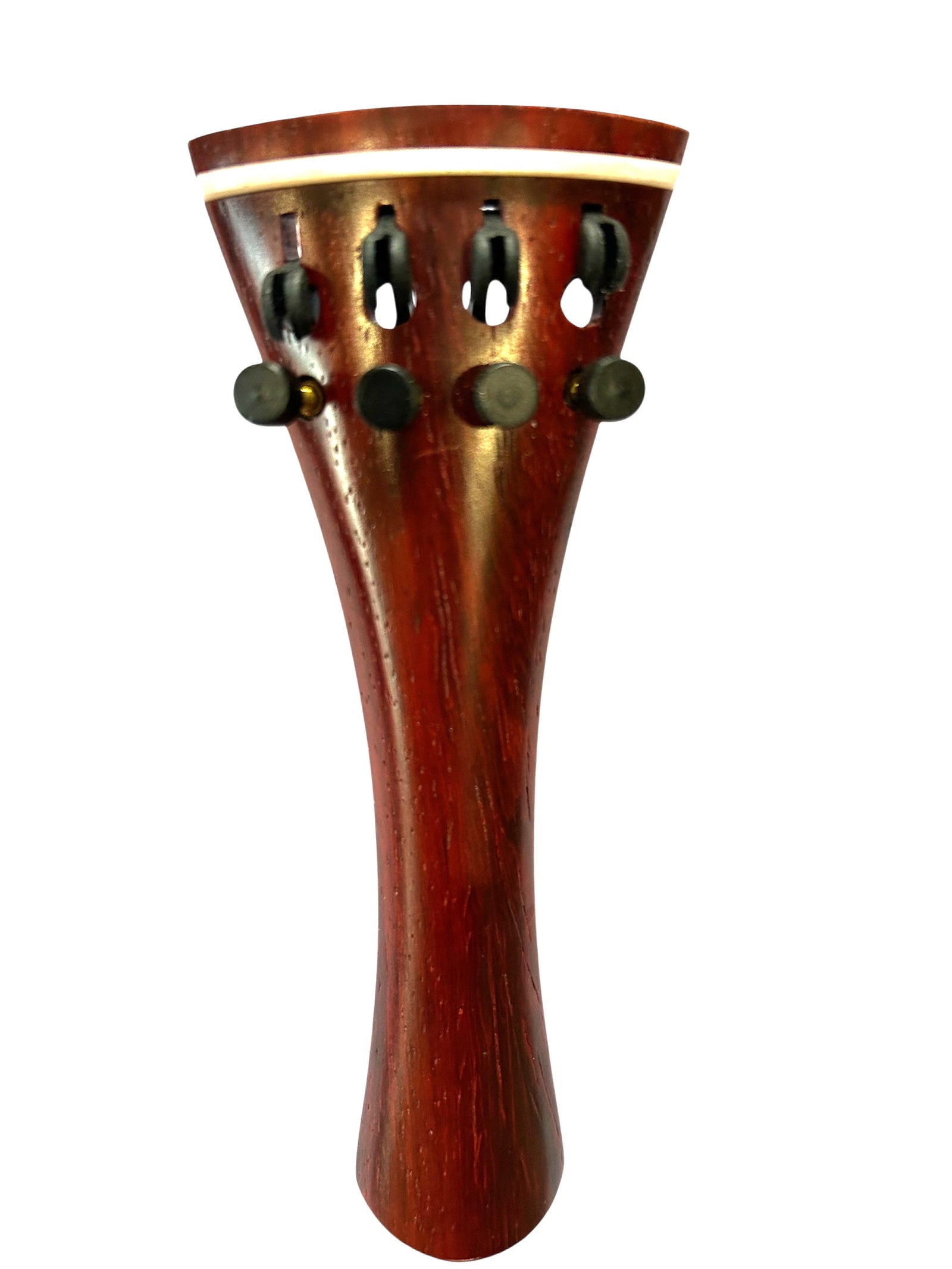 Violin Tailpiece-French-Paddock-White Saddle-4 Carbon Tuners-110mm