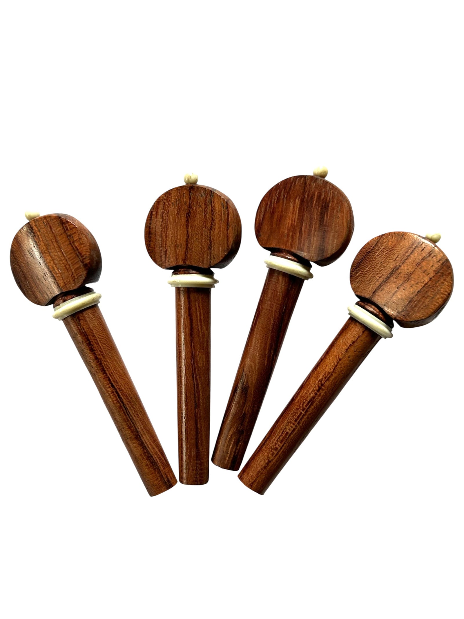 Violin Pegs-Hill-Bubinga-White Trimmed