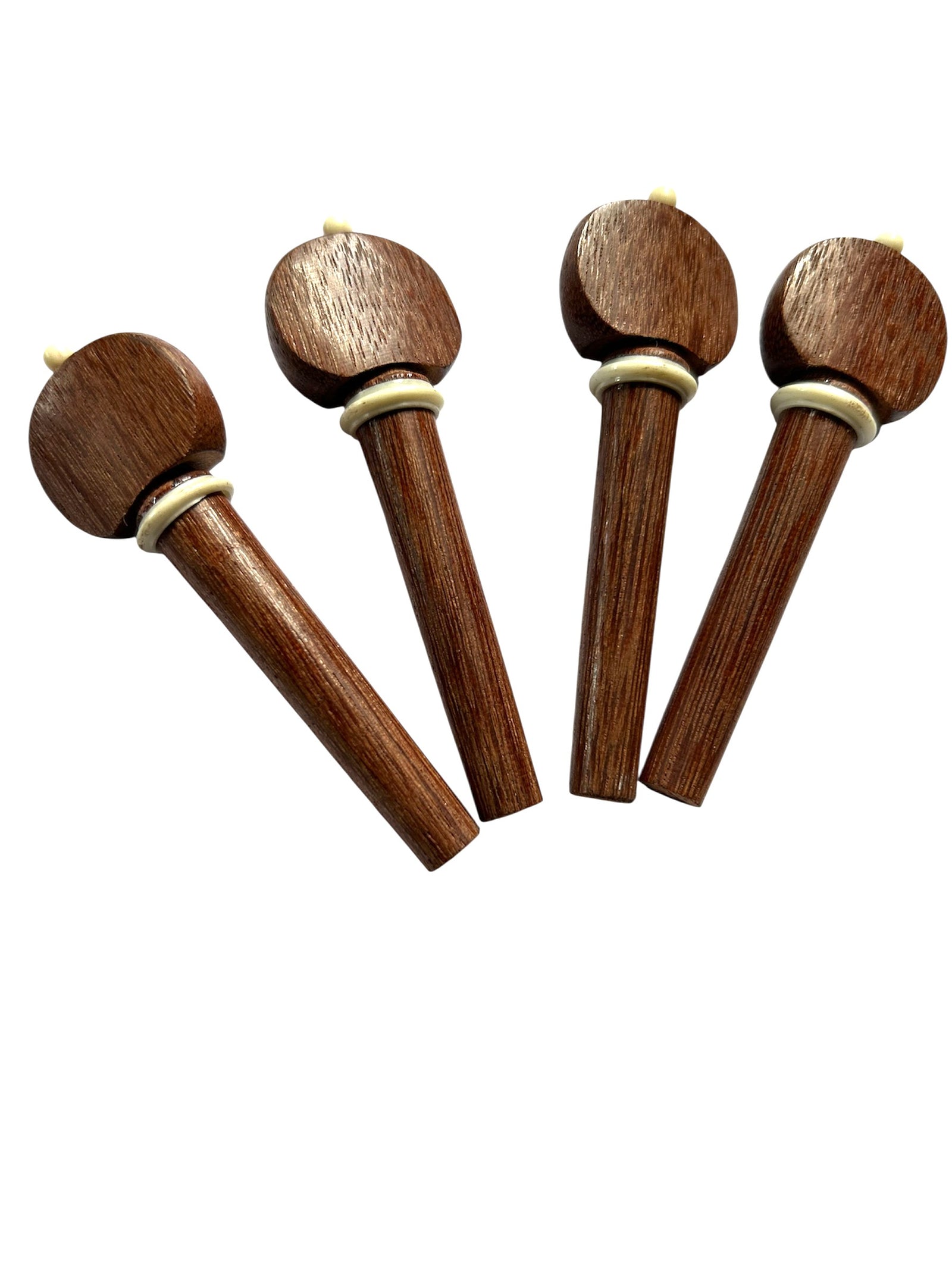 Violin Pegs-Hill-Mahogany-White Trimmed