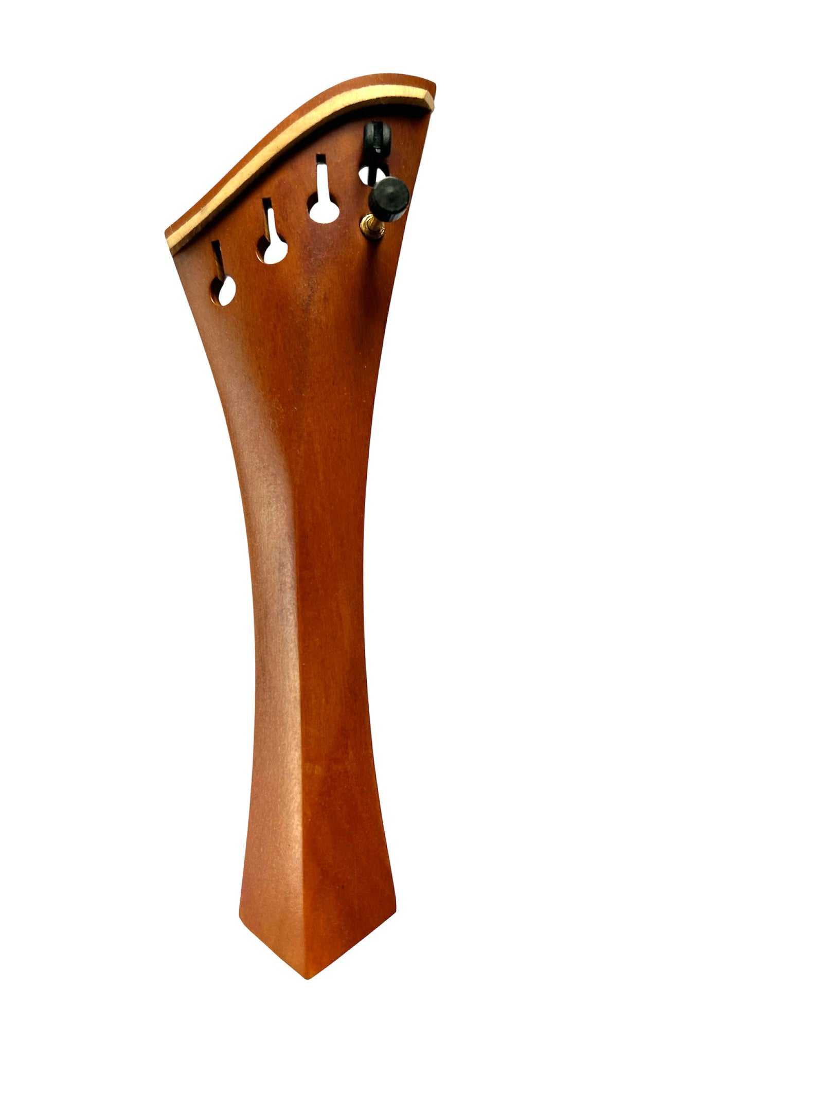 Viola Tailpiece-"Harp"-Boxwood-White Saddle-1 tuner-125mm