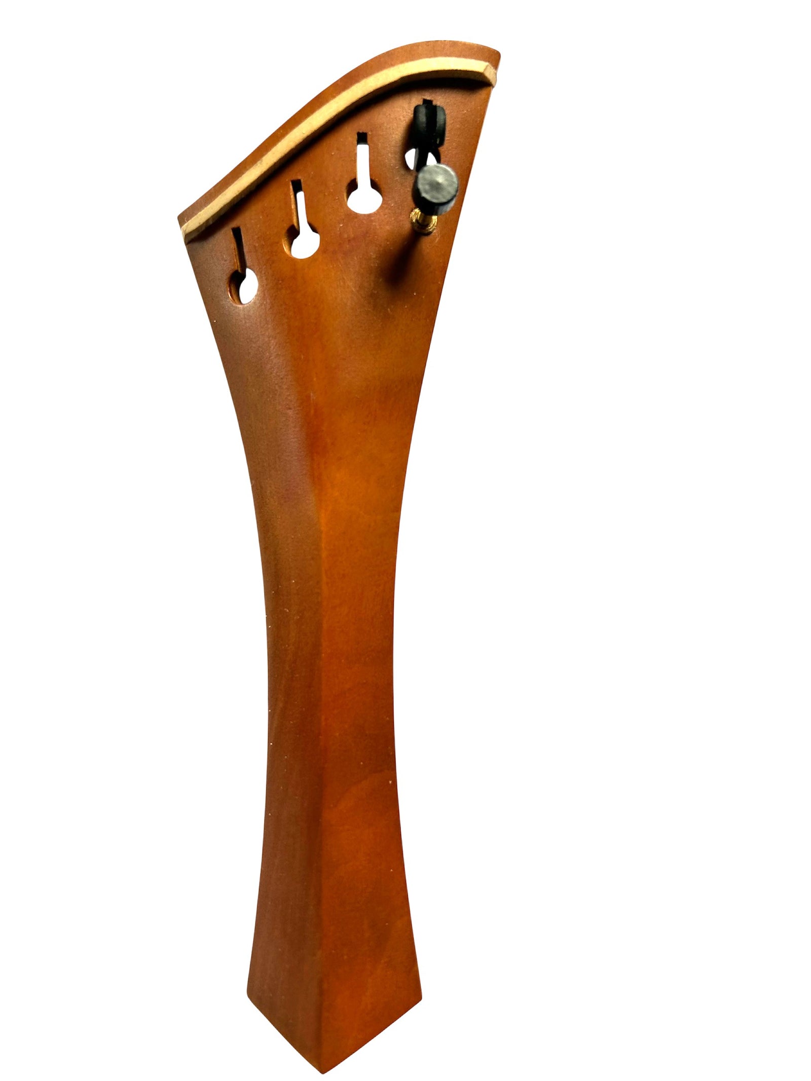 Viola Tailpiece-"Harp"-Boxwood-1 tuner-Hollowed-White Saddle-135mm