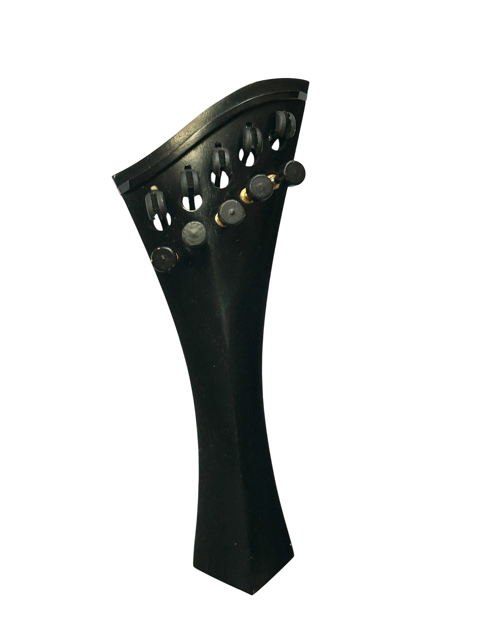 Violin Tailpiece-"Harp"-Ebony-5 Carbon Tuners-Hollowed-114mm