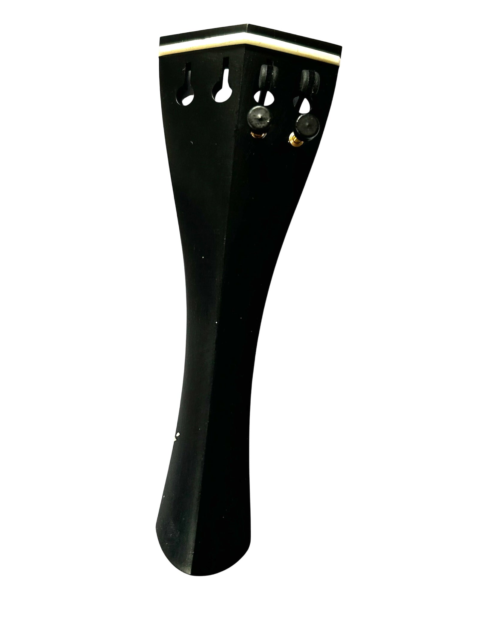 Viola Tailpiece-Hill-Ebony-White Saddle-4 Carbon Tuners-128mm