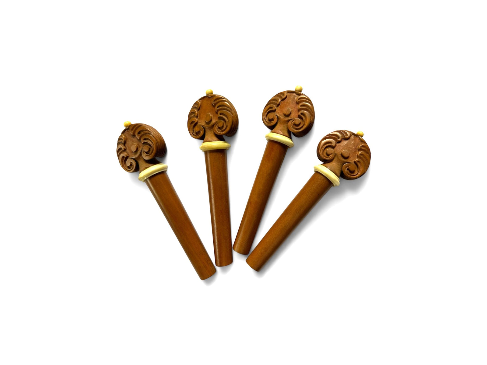 Viola Pegs-Heart-Boxwood-Carved