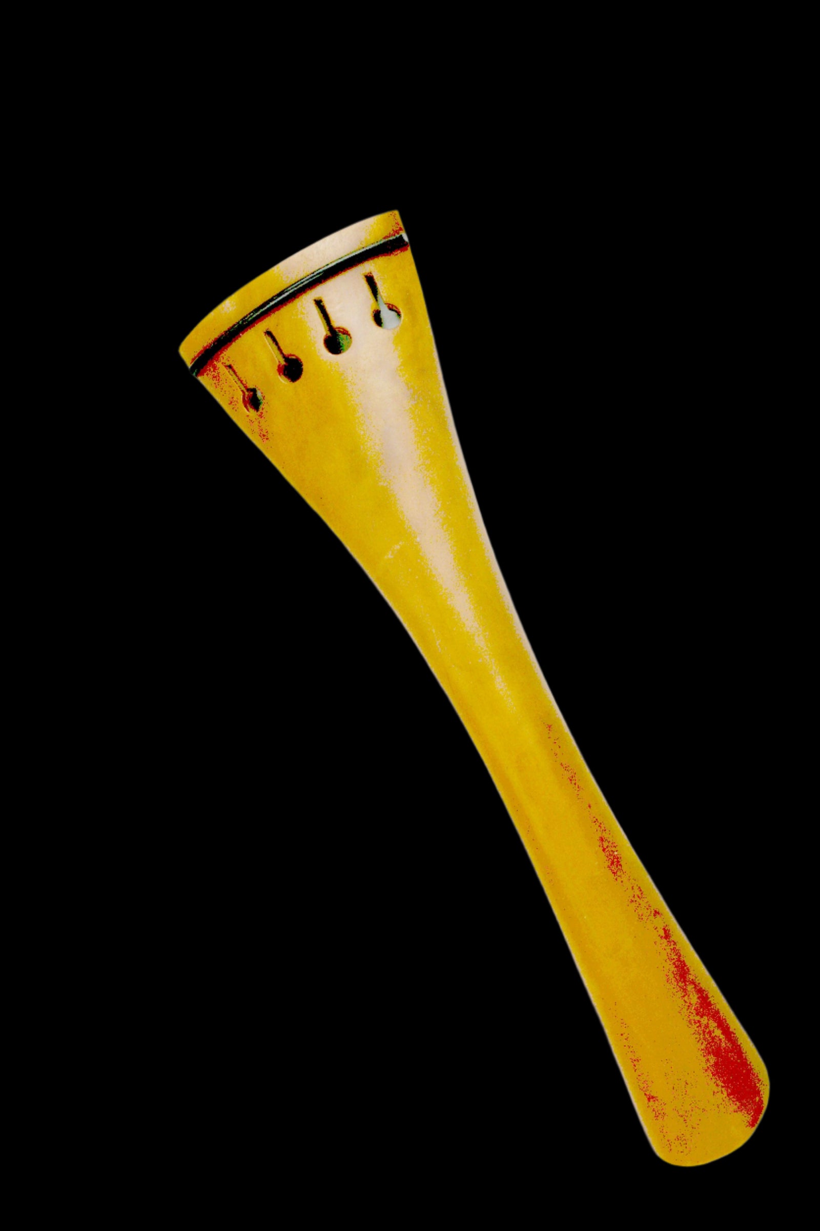 Cello Tailpiece French- Boxwood flamed