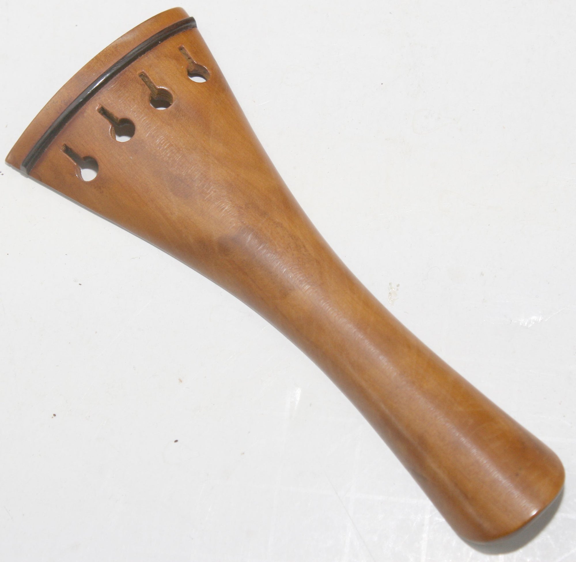 Violin tailpiece- French- Flamed Boxwood