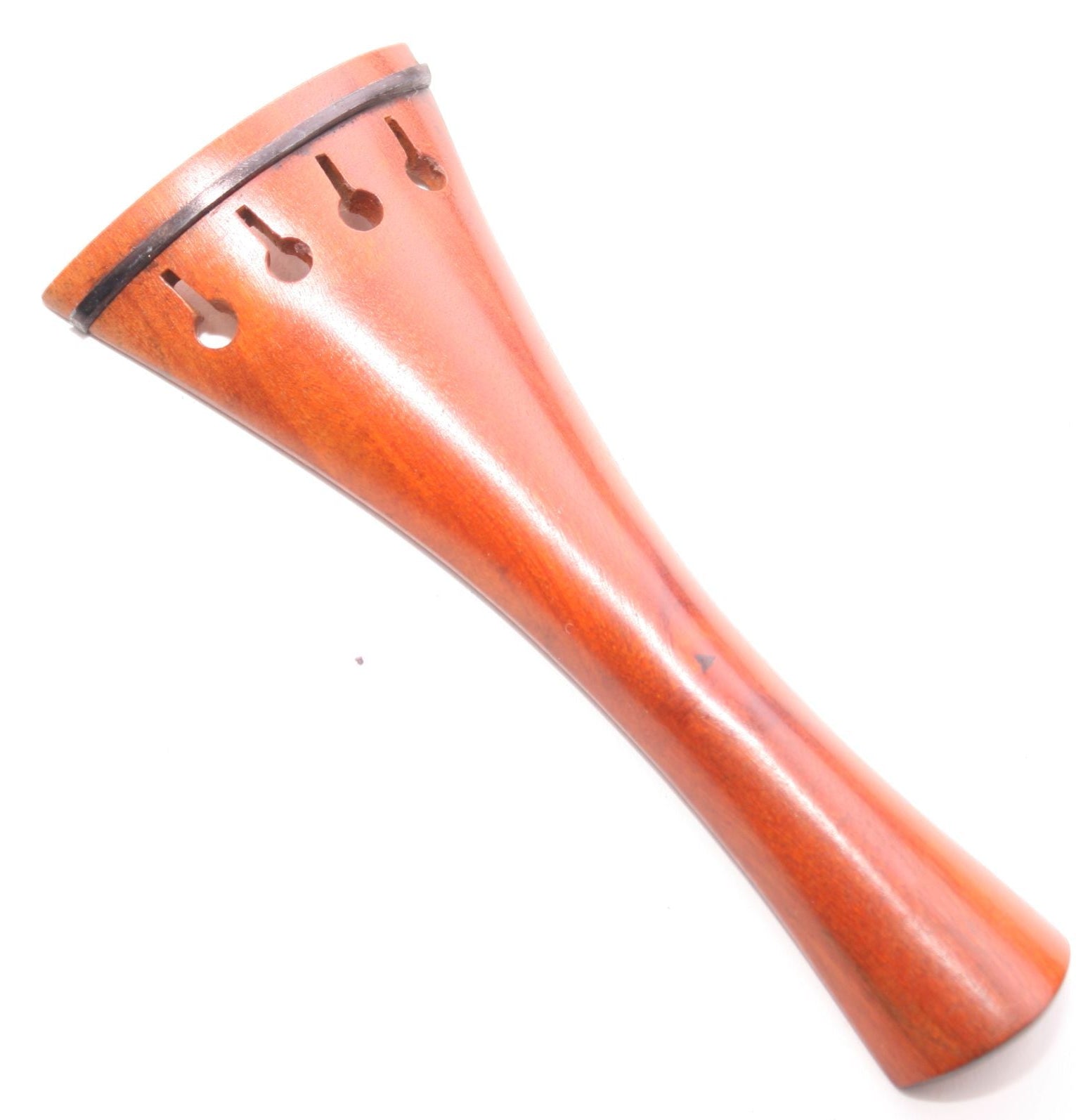 Violin tailpiece-French-Boxwood-Ebony saddle-3/4