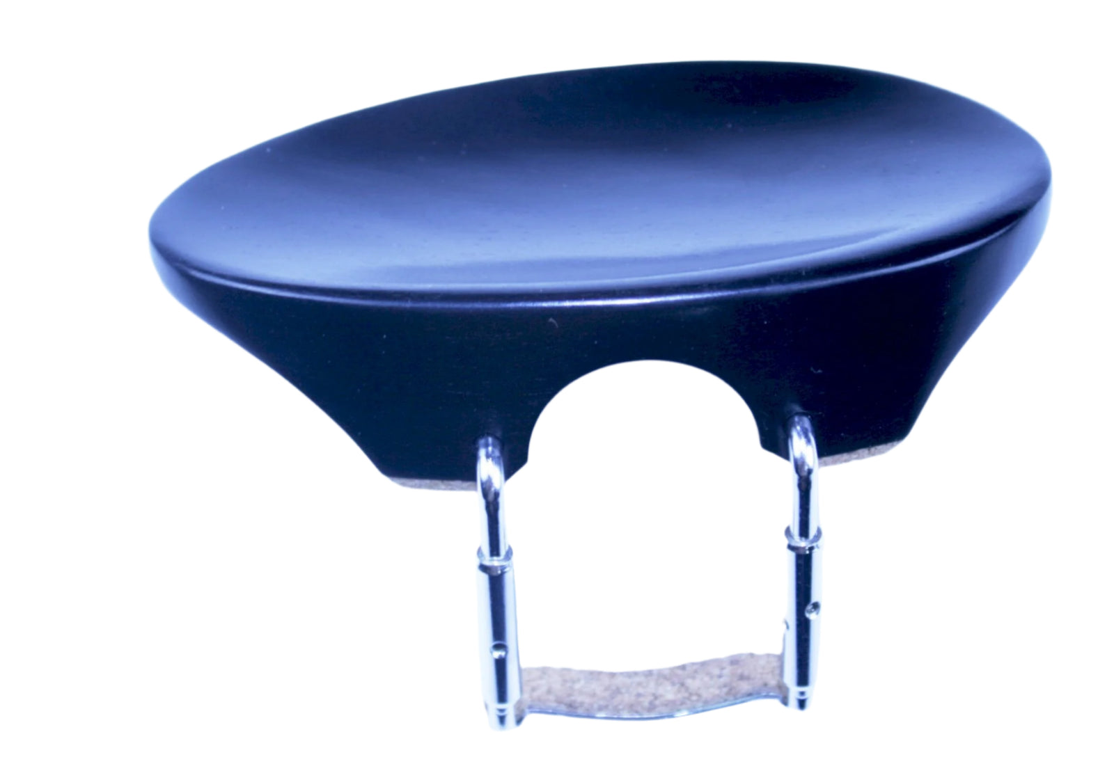 Violin Chinrest-Flat Flesch-Ebony-Center Mounting.