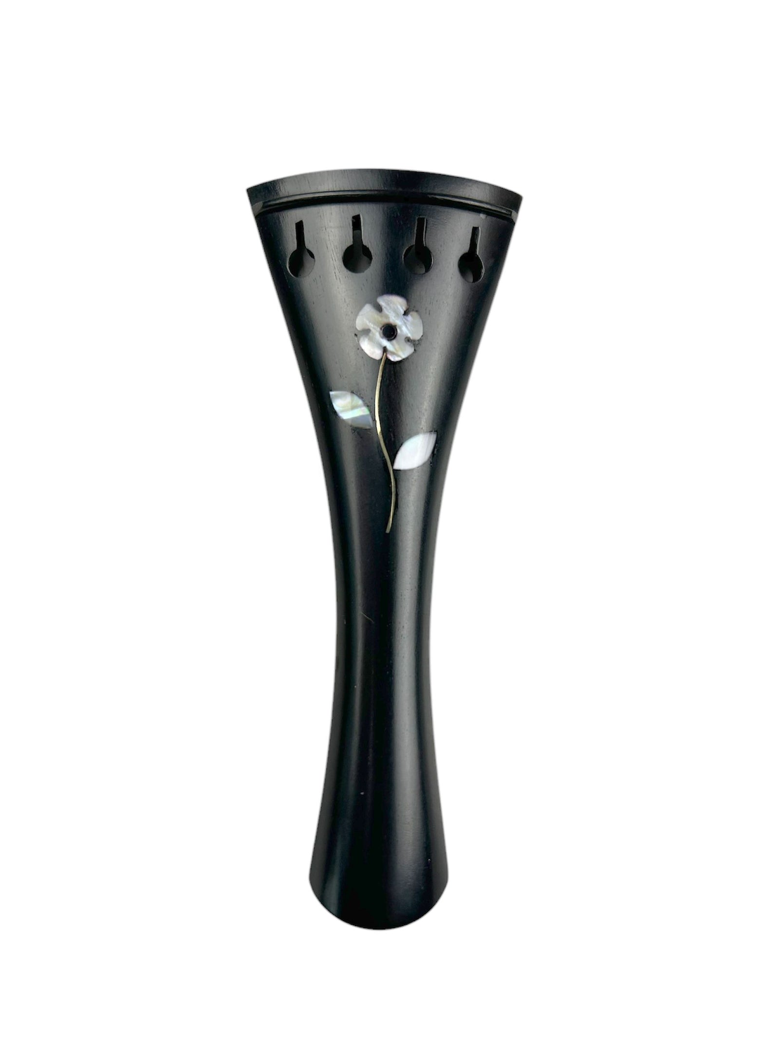 Violin Tailpiece-French-Ebony-Flower inlay