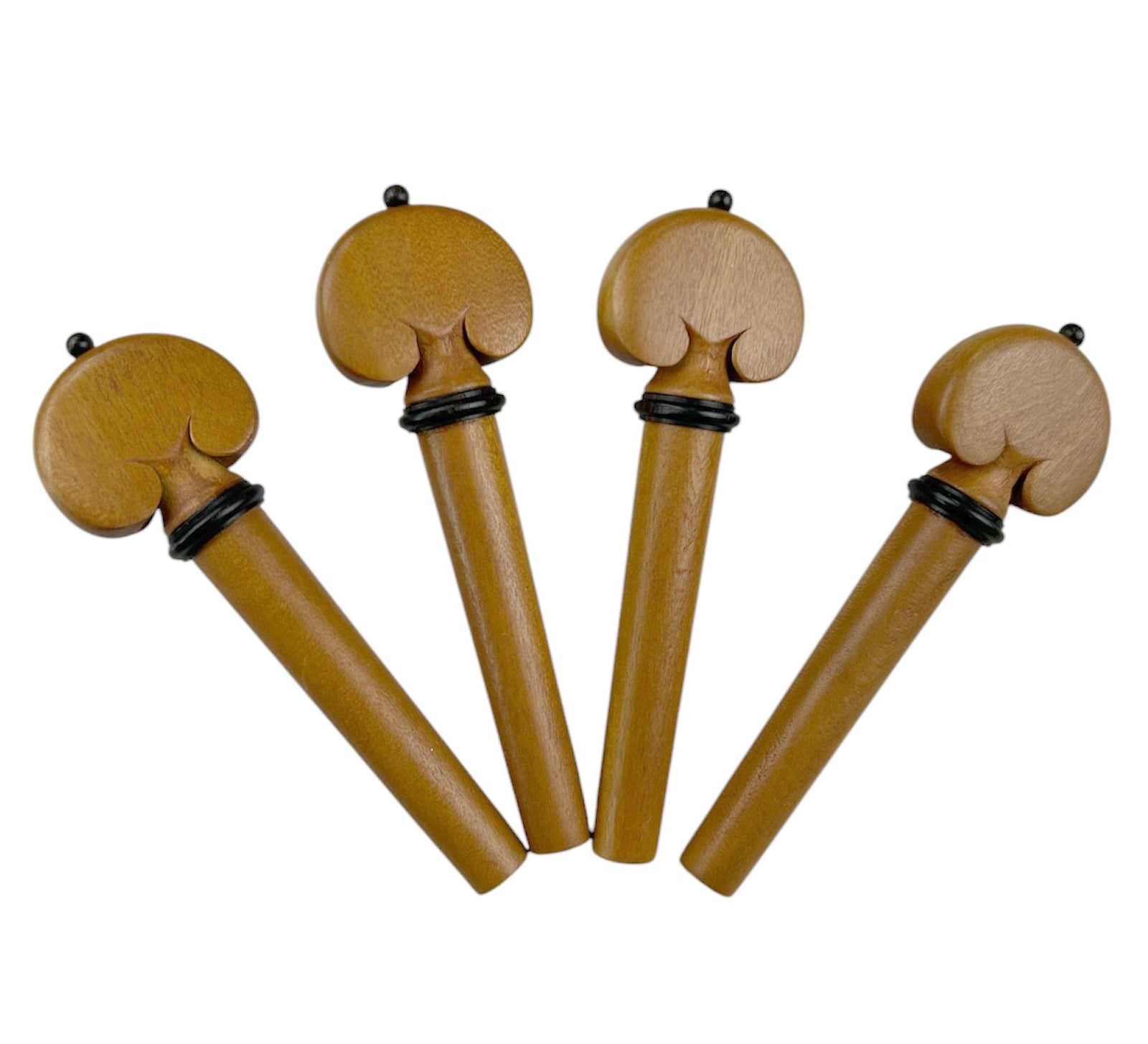 Violin Pegs-Heart-Boxwood Castello- Ebony trimmed