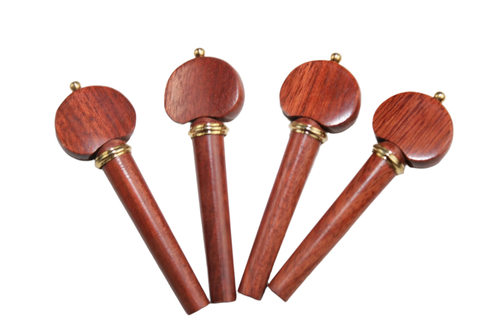 Violin Pegs-Hill/ Winterling- Mexican Pernambuco-Gold trimmed