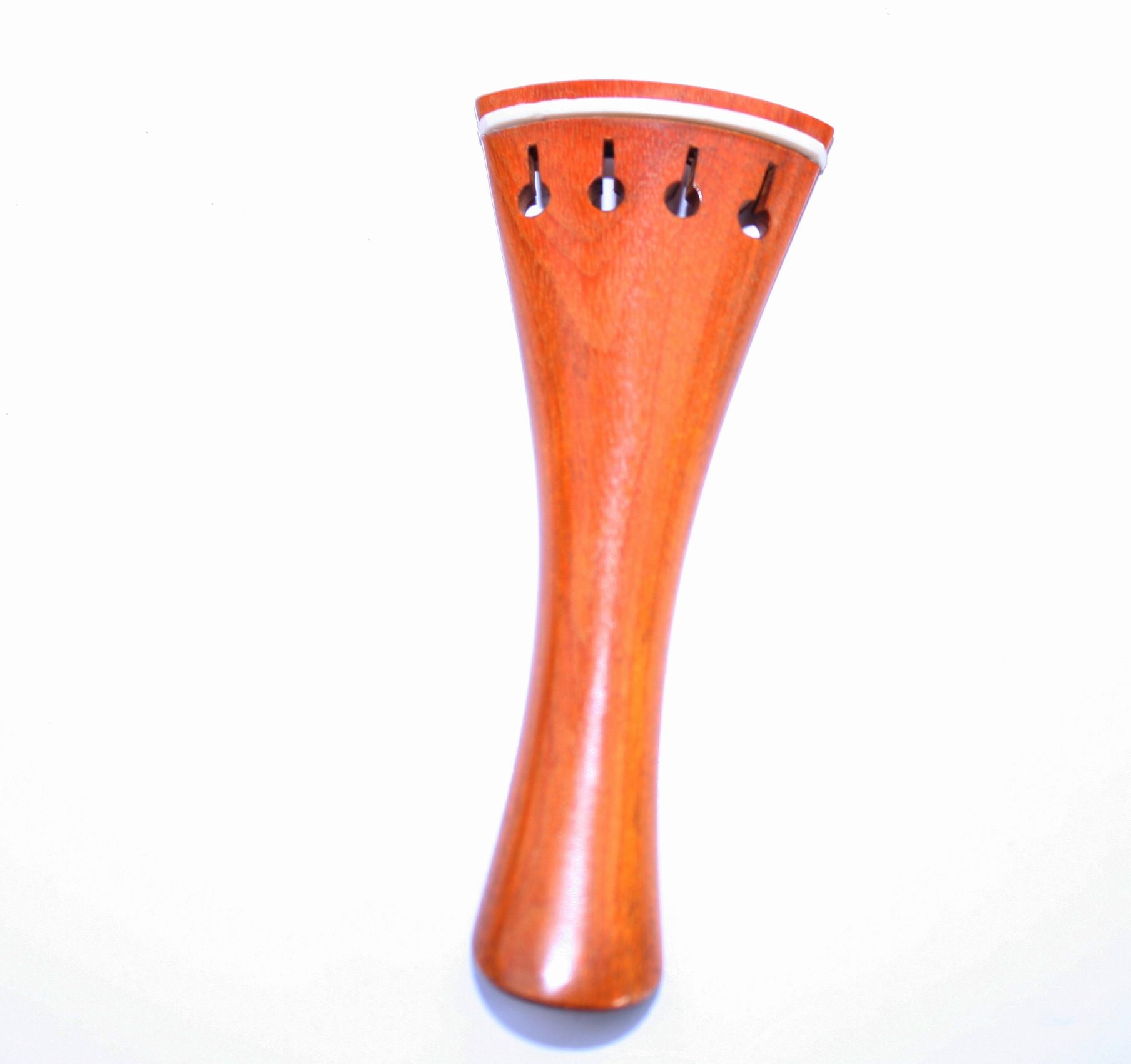 Violin tailpiece-French-Boxwood-white saddle-105mm