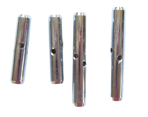 Violin chinrest brackets-replacement barrels-Chrome