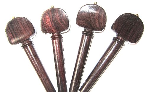 Cello pegs-French-Rosewood-gold pin