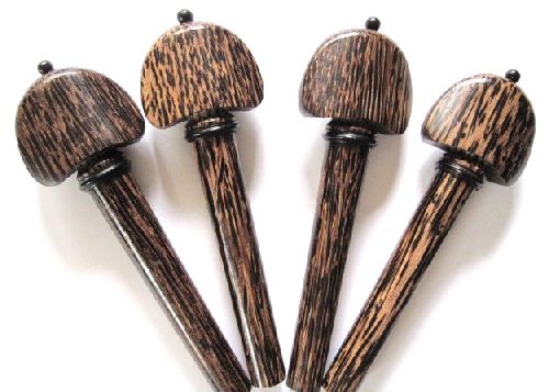 Cello pegs-Hill-Tigerwood-ebony trimme