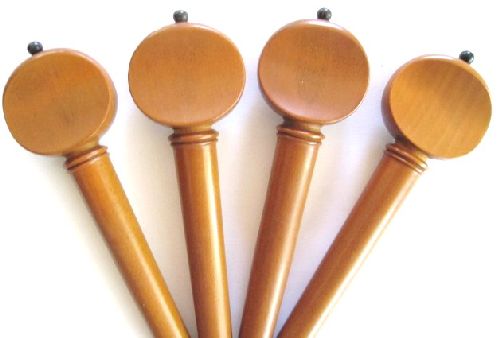 Cello pegs-Mirecourt-Boxwood-Ebony pin