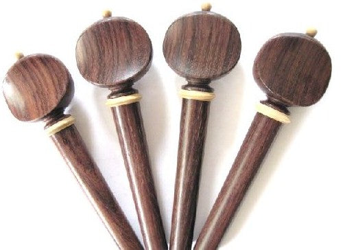 Cello pegs-Swiss-Rosewood White trimme