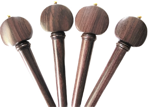 Cello pegs-Winterling-Rosewood-gold pin