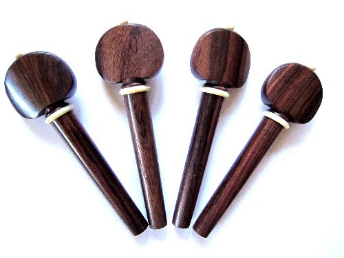 Cello pegs-Winterling-Rosewood- white trimme