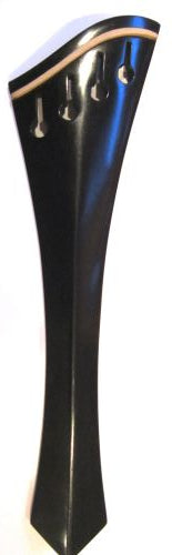 Cello tailpiece-"Schmidt Harp-style"-Ebony-white saddle