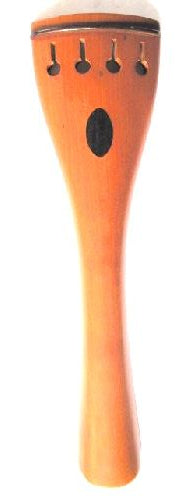 Cello Tailpiece-Round-Boxwood-olive ebony