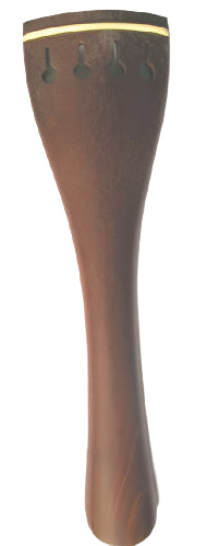 Cello tailpiece-Round-Crabwood-white saddle