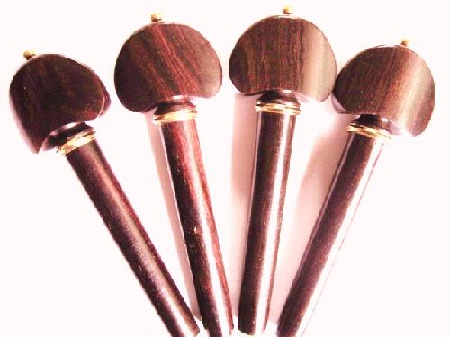 Cello Pegs-Hill-Rosewood-Gold collar and pin