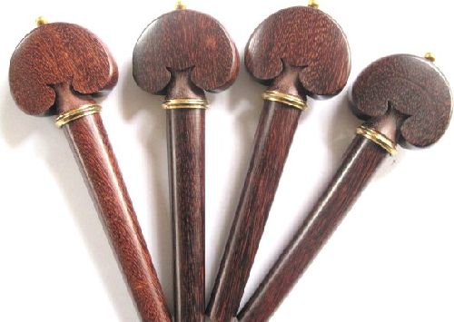 Cello pegs-Heart-Tetul-gold collar gold pin