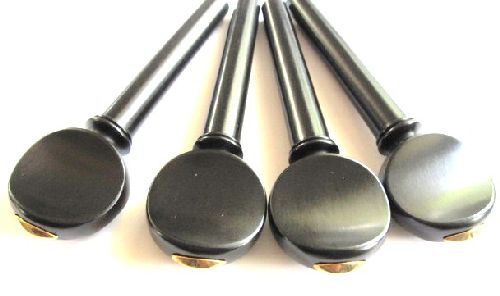 Cello pegs-Mirecourt-Ebony- Gold Olive