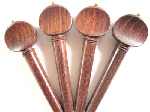 Cello Pegs-Mirecourt-Rosewood-gold pin