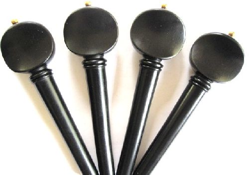 Cello pegs-Swiss-Ebony-gold pin