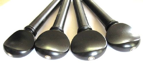 Cello pegs-Swiss-Ebony-Parisian eye