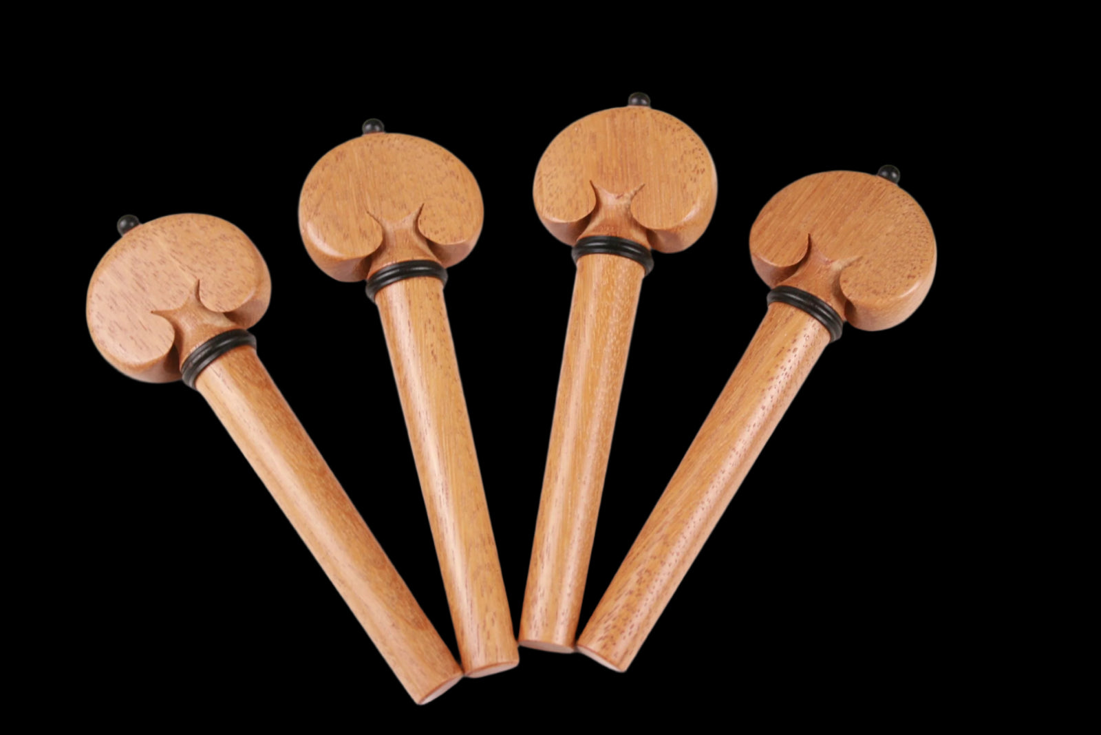 Cello Pegs Heart- Cherry