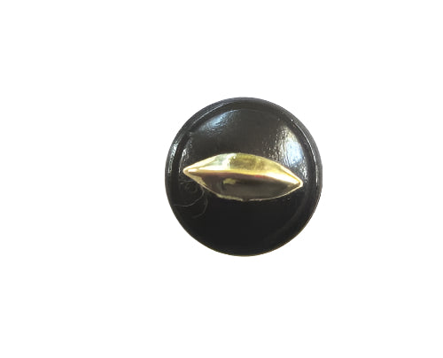 Violin endpin-Ebony-flat round-olive