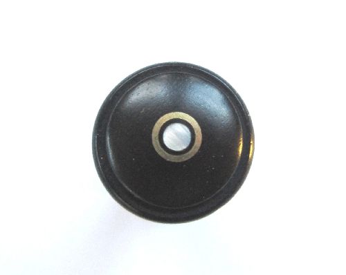 Violin endpin-Ebony-Flat round-Parisian Eye