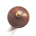 Viola endpin-Mahogany-flat-gold pin