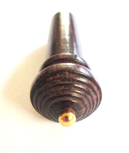 Violin endpin-Rosewood-Hill-gold pin