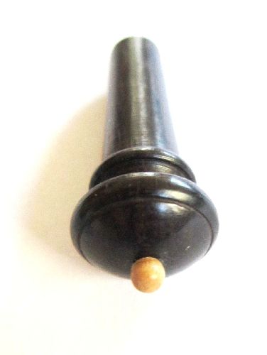 Violin endpin-Rosewood-Flat round-white pin