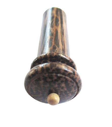 Viola endpin-Tigerwood-white pin