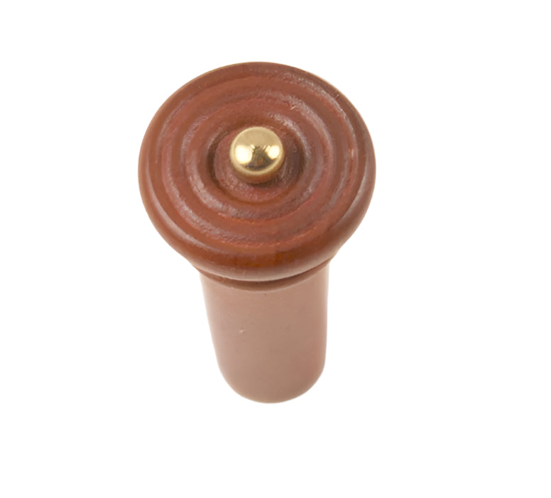 Violin Endpin-Boxwood Castello-Flat Hill-Gold pin