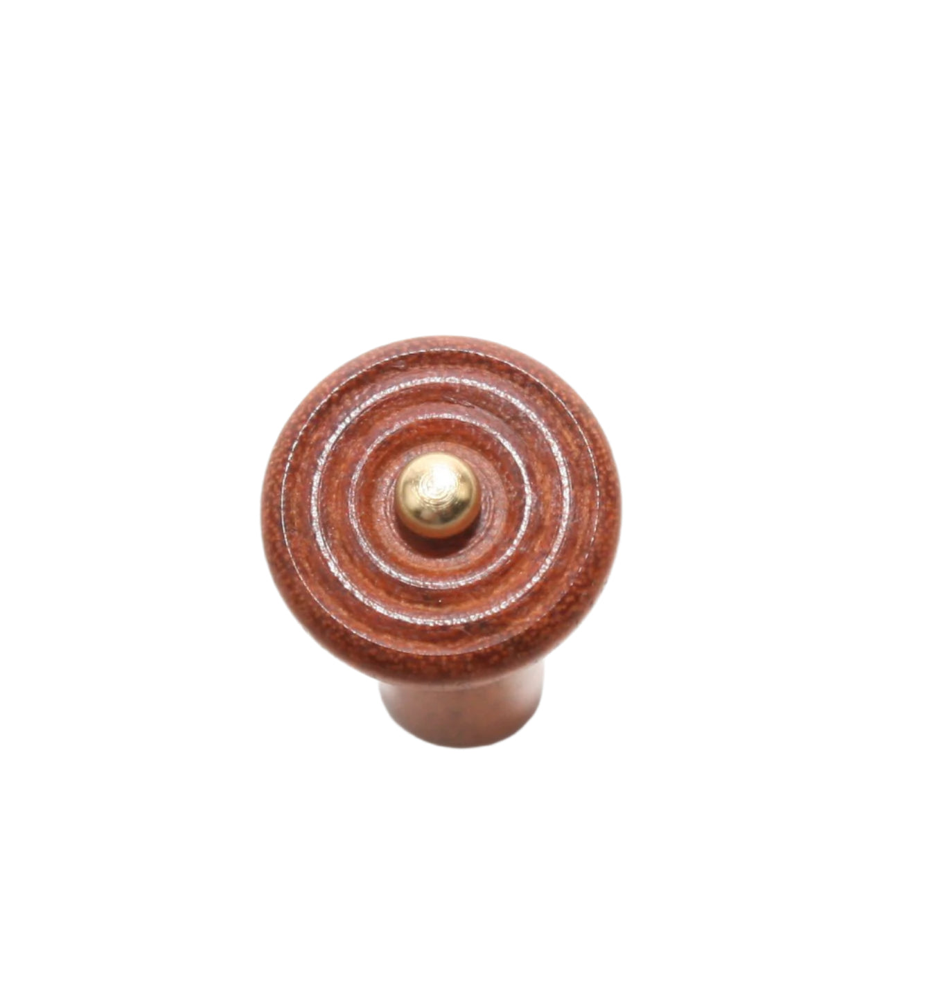 Violin Endpin-Pernambuco-Flat Hill-gold pin