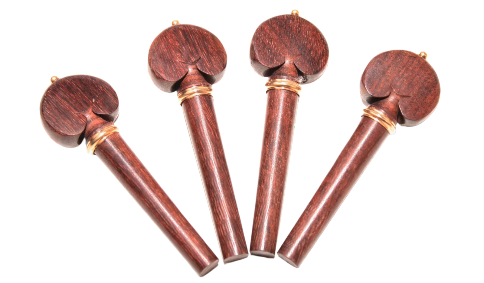Violin Pegs-Heart-Tetul -Gold collar& pin