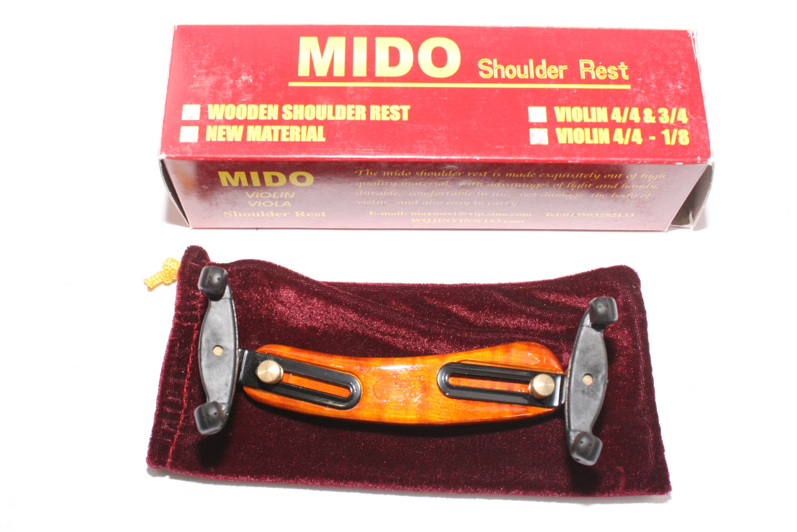 Violin Shoulder Rest-Small sizes- Maple-Adjustable